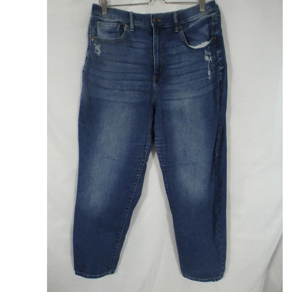 Sonoma Women's Mom Jean 10R High Rise Medium Wash Pockets Casual Festival